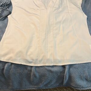 Elegant Cream Women's Top- silky style